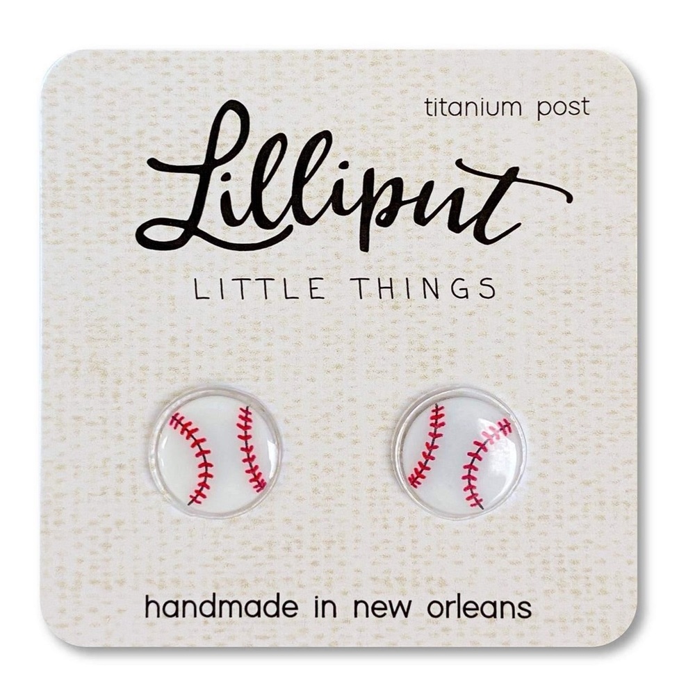 Baseball Earrings